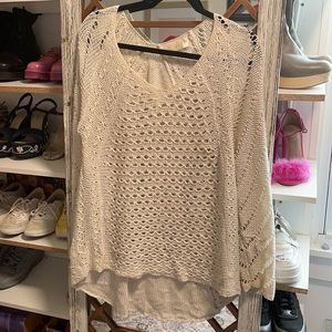 Knit vneckline sweater